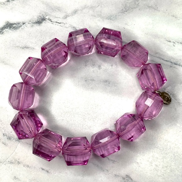 Tarina Tarantino Purple Classic Lucite Bracelet